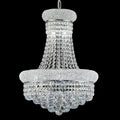 10 - Light Unique Empire Crystal Chandelier for Dining Room Foyer Entryway Living Room Bedroom Chrome Finish