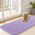 OLANLY Dog Door Mat for Muddy Paws 47x20, Absorbs Moisture and Dirt, Absorbent Non-Slip Washable Doormat, Quick Dry Chenille Mud Mat for Dogs, Entry Indoor Entryway Carpet for Inside Floor, Lavender