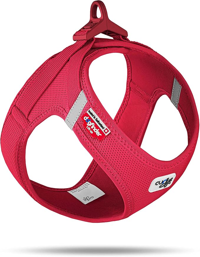 Vest Harness curli Clasp Air-Mesh Red L
