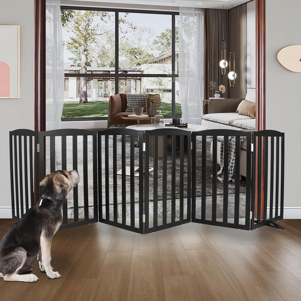 ZJSF Foldable Freestanding Indoor Dog Gate for House. A thoughtful pick for calmer daily routines.