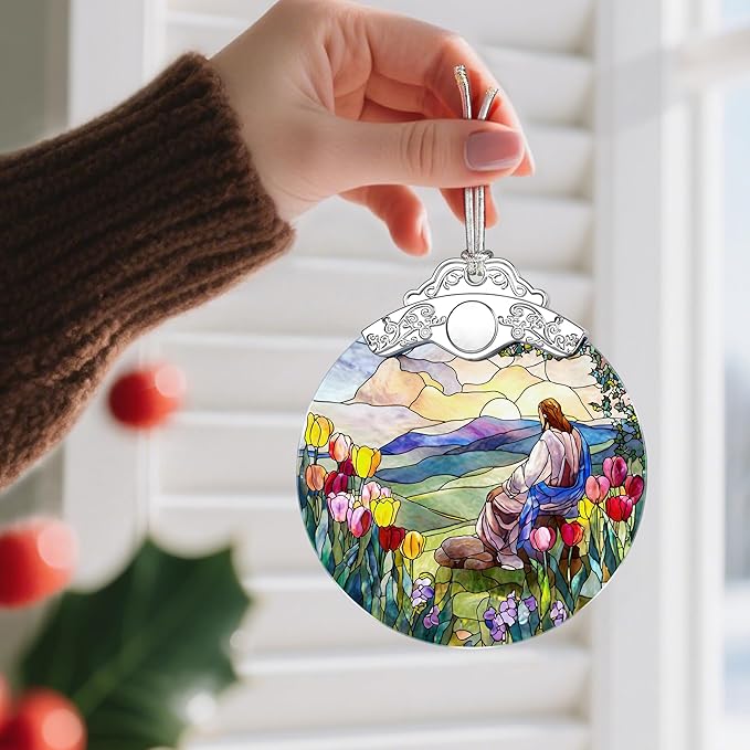 Jesus Christmas Decorations - Christmas Ornaments for Tree | Religious Holiday Ornaments | Christian Home Decor – Religious Gifts | Christian Gifts | Gift Ideas | Xmas Gift