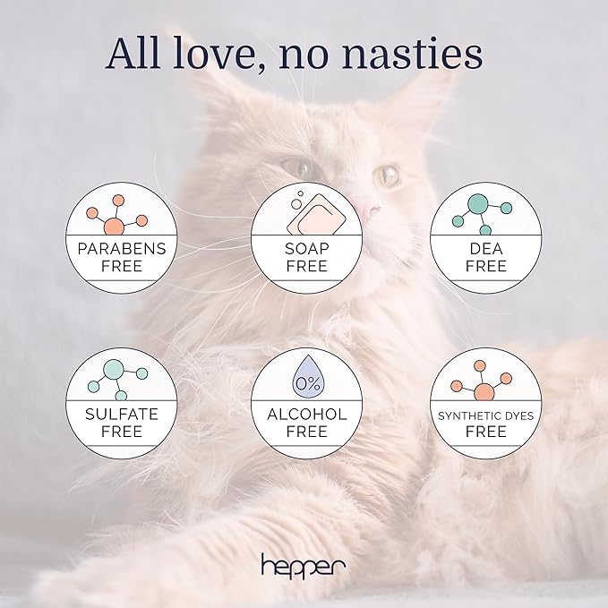 Hepper Deep Clean Pet Shampoo for Smelly Pets: Deskunk, Odor Control, Shedding Control, & Coat Care for All Breeds! Ideal for Short, Long, Double-Coated, and Smelly Pets