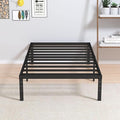 12 Inch Twin Bed Frame No Box Spring Needed, Heavy Duty Metal Platform Bed Frame Twin Size Support Up to 2500 lbs, Easy Assembly, Noise Free, Black