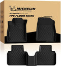 Michelin Vehicle Mats, Premier Series All-Weather TPE Custom Fit Liner for Honda Accord Gasoline & Hybrid 2018-2022 Floor Mats B(3 Piece)