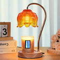 Flower Candle Warmer Lamp with Timer & Dimmer - Fits All Jar Scented Candles - Christmas & Mother's Day Gift for Women，Wife，Mom，Grandma