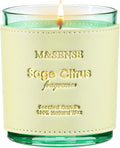 M&SENSE Sage Citrus Scented Vegan Soy Candles, No Toxin 10oz 42-Hour Long Burning Time,Fall Winter Calming Relax Air Purifying Candles for Home Fragrance,Housewarming Thanksgiving Christmas Gift