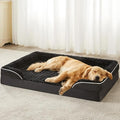 WNPETHOME Orthopedic Washable XXL Dog Bed for Senior Dog Cozy Sleep | Extra Large Waterproof Big Soft Dog Couch Sofa Bed for Dogs Relax with Removable Cover Supportive Pet Bed Black 54x36 Inch