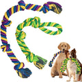 Dog Rope Toys for Large/Medium Aggressive Chewers, Tough Cotton Chew Toy, Tug of War Dog Pull Rope Teeth Cleaning (2 Pack-26.7Inch)