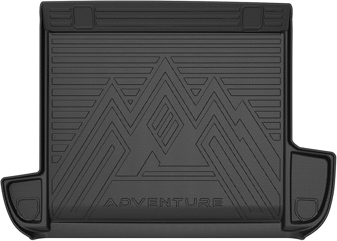Mixsuper Cargo Liner for Toyota 4Runner 2010-2024 5 Seater (No 3rd Seat or No Sliding Cargo Deck), Trunk Mat for 4Runner Accessories Cargo Mat Rear Trunk Liner Black