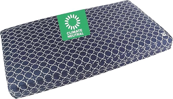 Molly Mutt Large Crib Mattress Cover - Romeo & Juliet Print - Measures 27”x52”x5”- 100% Cotton - Durable - Breathable - Sustainable - Machine Washable Dog Bed Cover