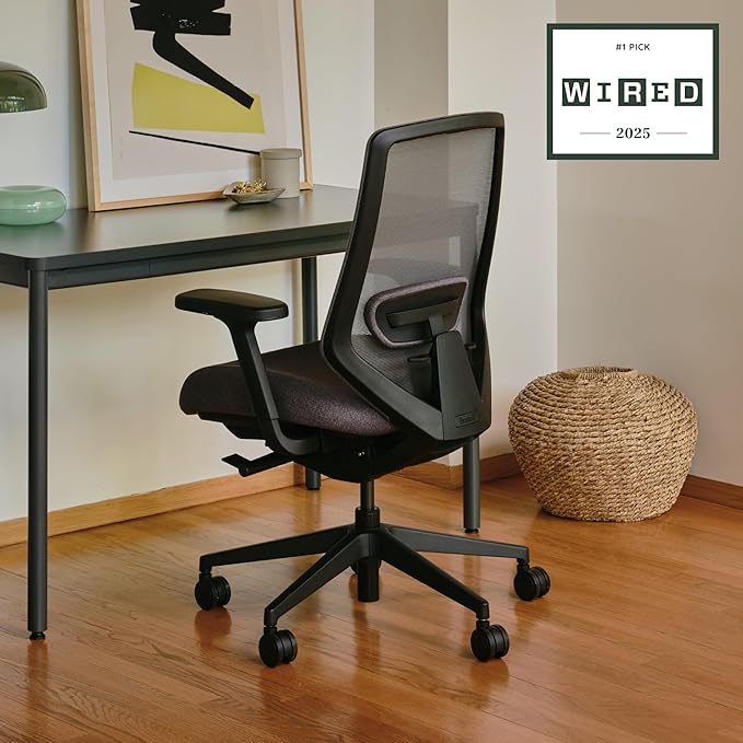 Branch Ergonomic Chair Pro - Mesh Office Chair with 14 Points of Adjustment - Height, Depth & Tilt Adjustable - 5D Armrests - Forward Tilt, Smooth Recline, and Lumbar Support - Boulder