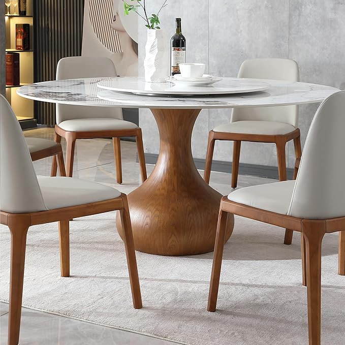 Dining Chairs Set of 2, Modern PU Leather Dining Wooden Legs for Living Kitchen Dining Room