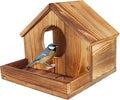 ‌Wooden Bird Nest House with Felt Cover-Detachable Hanging Hammock Bed for Parakeets, Budgies, Cockatiels, Lovebirds, Conures, Canaries, All-Season Perch Hideaway for Birdcage (Wood Color)