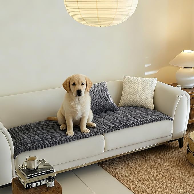 Couch Covers for 3 Cushion Couch Sofa Pet Friendly,Non-Slip Sofa Cover Washable