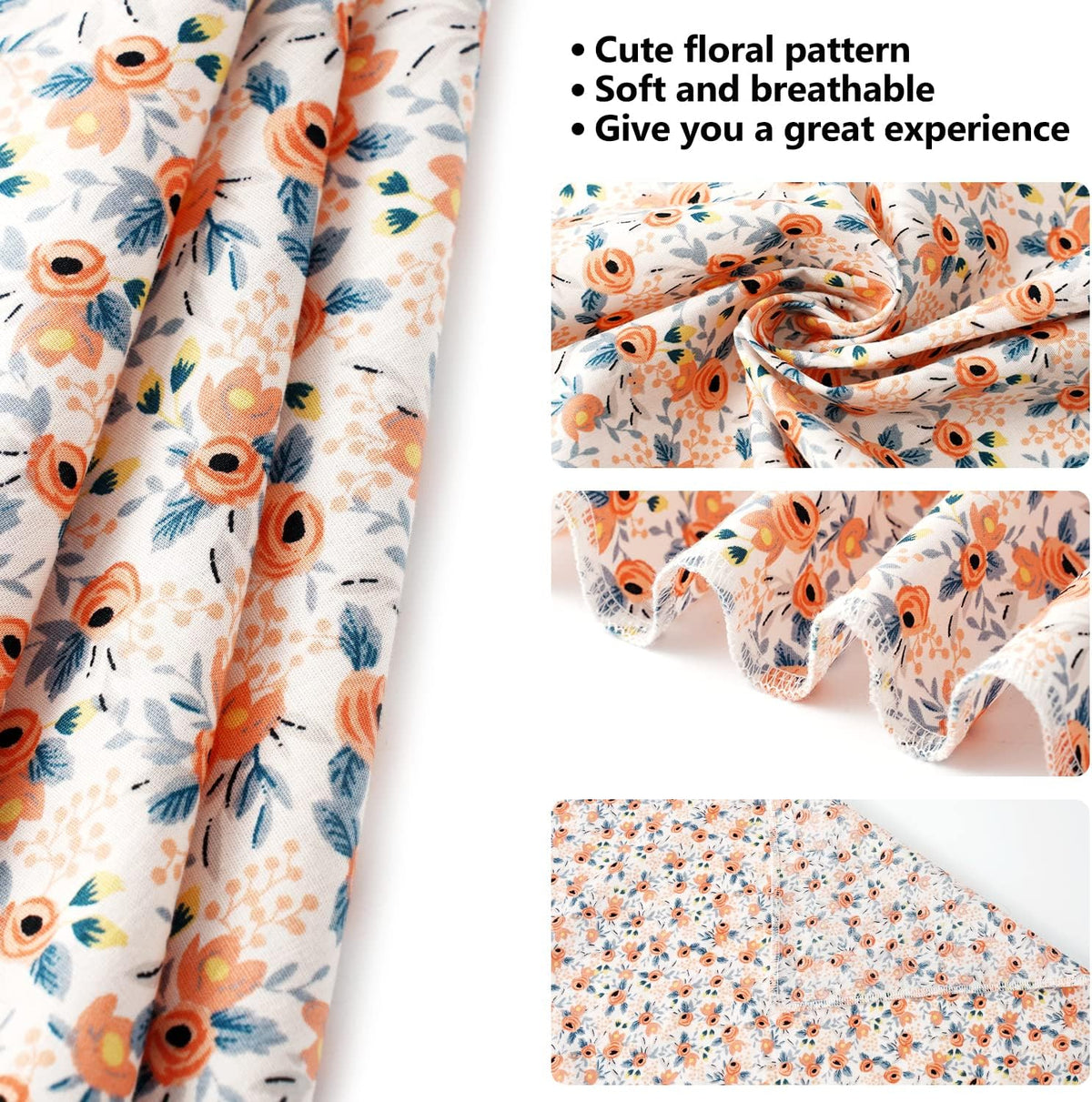 E-Clover Dog Bandanas & Matching Scrunchie Set Cute Flower Dog Scarf Bibs Girl Pet Bandana with Bow Tie for Medium Large Dogs Owner Mom Spring