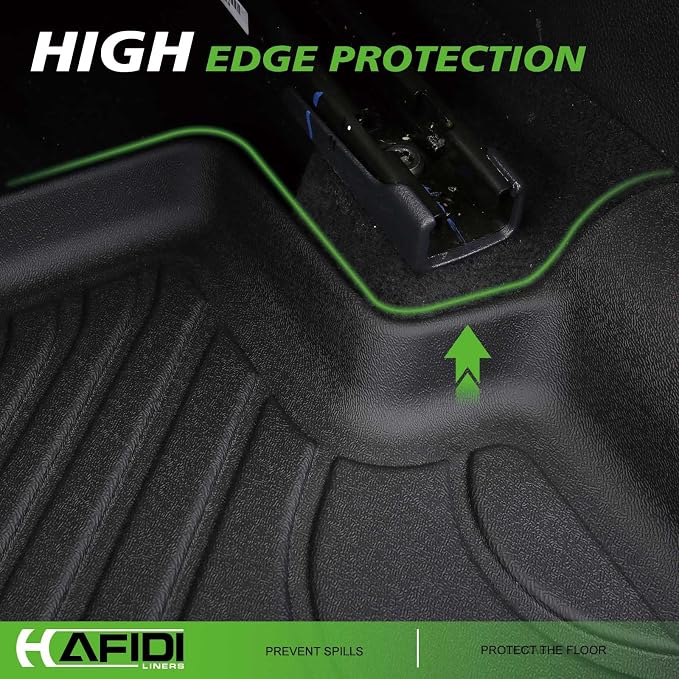HAFIDI® Floor Mats & Cargo Liner Set Fit for 2023 2024 2025 2026 Honda CRV (Not fit CRV Hybrid Models) All Weather Protection TPE Anti-Slip Automotive Full Set Floor Liners Custom Accessories - Black