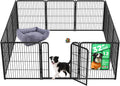 FXW Homeplus Unleashed Indoor Dog Playpen - Stress-Free and Safe Play, Heavy Duty 32 Inch 12 Panels Dog Pen for Small and Medium Dogs, Black│Patented