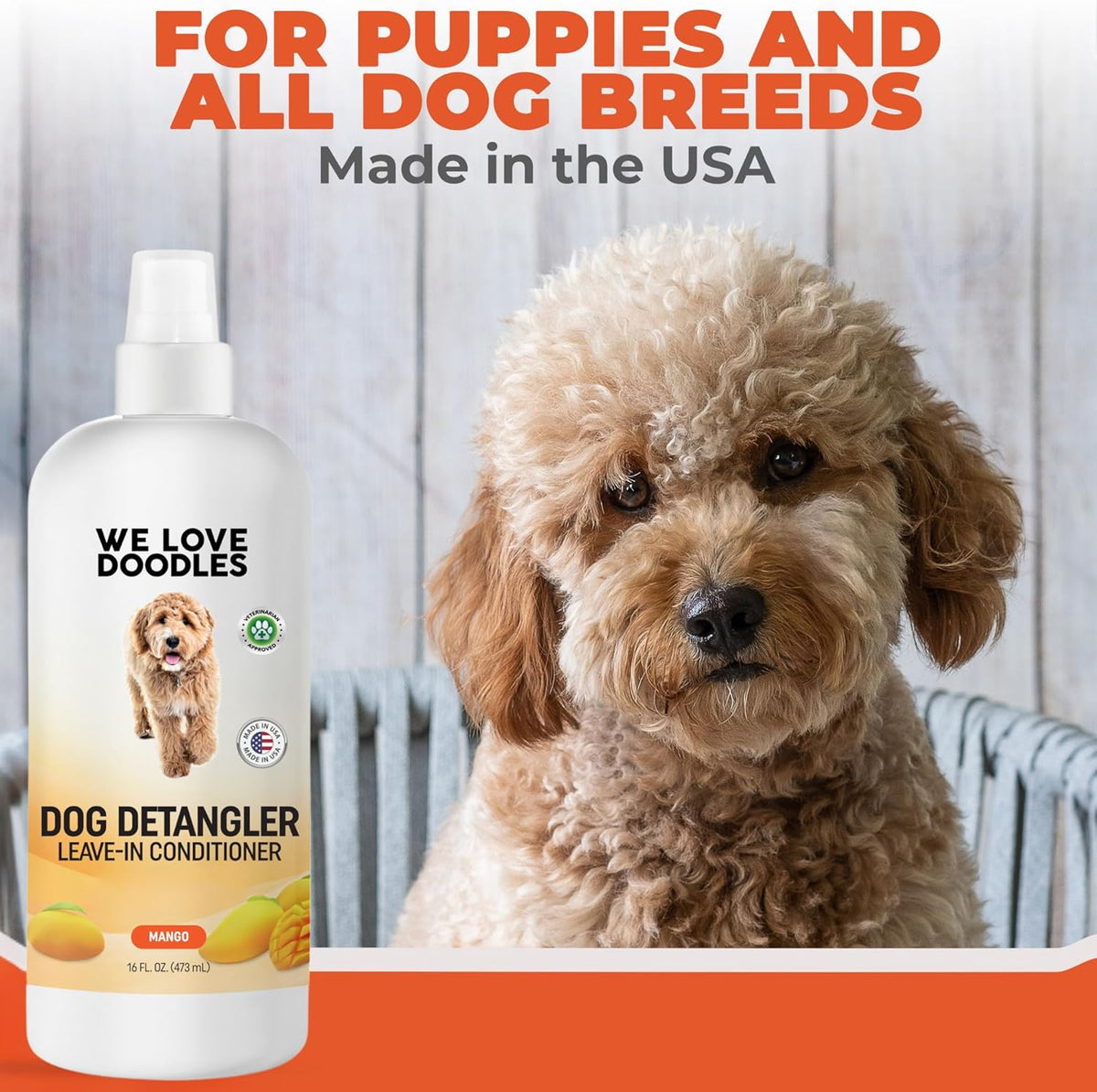 We Love Doodles Dog Detangler Spray. Chosen for real quality, not just packaging.