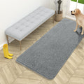 OLANLY Dog Door Mat for Muddy Paws 54x24, Absorbs Moisture and Dirt, Absorbent Non-Slip Washable Doormat, Quick Dry Chenille Mud Mat for Dogs, Entry Indoor Entryway Carpet for Inside Floor, Grey