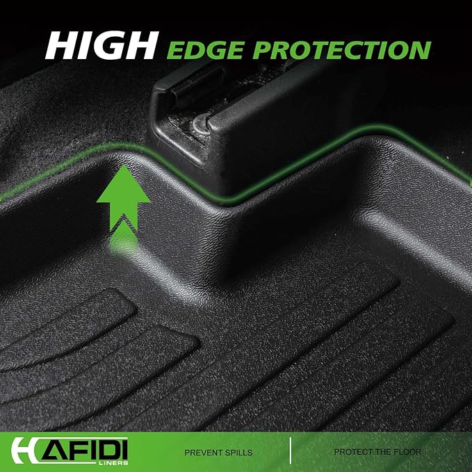 All Weather Floor Mats & Cargo Liner for Chevy Equinox EV 2024 2025 2026 with Backrest Mat Custom Fit Full Set Accessories - Black