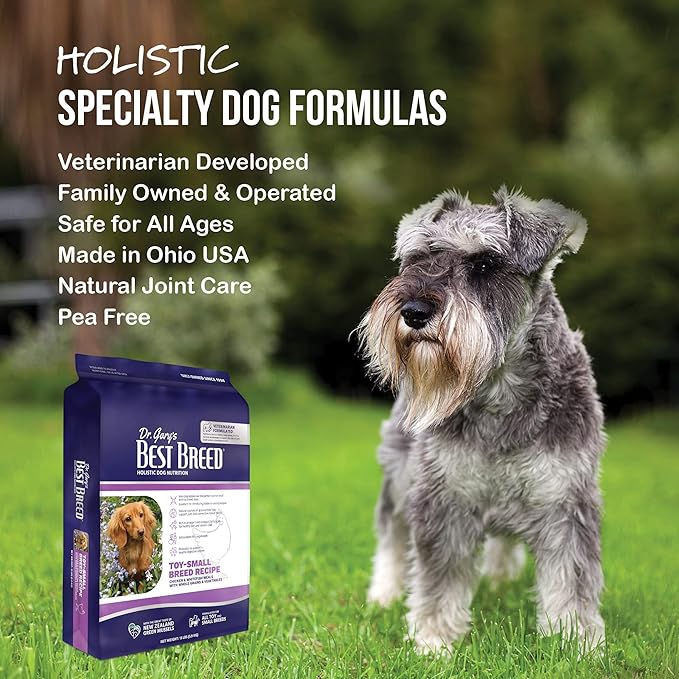 Best Breed Dr. Gary's Small Breed Recipe Made in USA [Natural Dry Dog Food for All Breeds and Sizes] - 13lbs