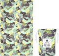Dock & Bay Pet Towel - Super Absorbent & Quick Drying Dog Towels with Bag - 100% Recycled - Undercover Walkies, Large (120x70cm, 47x27)