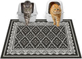 Glittme Premium Cat Litter Mat 33"x22" - Non-Slip & Waterproof Litter Trapping Mat for Litter Boxes - Soft Mesh Kitty Sand Catcher Pad Easy to Clean & Washable Floor Protector