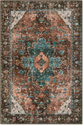 Ciicool Washable Runners Area Rug for Hallways, Ultra Soft 2'6 "x8' ft Boho Print Non-Slip Vintage Oriental Medallion Long Carpet for Kitchen Bedroom Laundry Bathroom