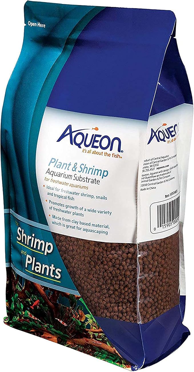 Aqueon Plant and Shrimp Aquarium Substrate, Aqua Soil for Fish Tanks, 5 Pounds