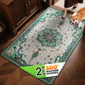 Hompet Reusable Pee Pads for Dogs, Non-Slip Washable Potty Pads for Floor 35x60 Inch Green 2Pack