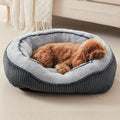 Washable Dog Bed for Small Medium Sized Dogs, Rectangle Small Puppy Cat Dog Beds, Orthopedic Pet Bed, Soft Breathable Calming Pet Sofa Bed Anti-Anxiety with Anti-Slip Buttom, S(20"x19"x6")