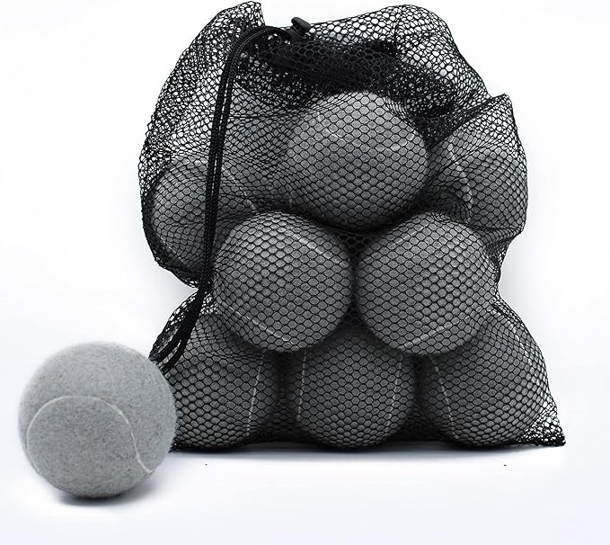 Magicorange Tennis Balls, 12 Pack Advanced Training Tennis Balls Practice Balls, Come with Mesh Bag for Easy Transport, Good for Beginner Training Ball