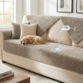 Turquoize Waterproof Couch Cover for Dogs Fuzzy Pet Couch Covers for Sofa Thick Dog Bed Cover Non-Slip Sofa Covers for 3 Cushion Couch Protector Slipcover Pet Friendly (Khaki, 36" x 72")