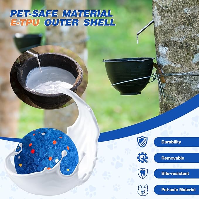 Interactive Dog Ball, Smart Interactive Dog Toys for Medium and Large Dogs, Automatic Moving Pet Ball with E-TPU Material, Rechargeable Bouncing Rotating Vibrating Dog Toy to Keep Them Busy