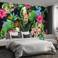 Floral Wall murals Peel and Stick Flowers Wallpaper for Bedroom Living Room - 85"x118"