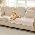 HAOMAIJIA Waterproof Couch Cover for Dogs Washable,Faux Fur Pet Couch Covers for Sofa,Soft Dog Bed Cover Non-Slip Couch Covers for 3 Cushion Couch Sofa Pet Friendly (Off White, 35" x 74")