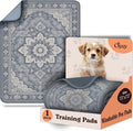 Washable Dog Pee Pads 72x72 1 Pack -Gray Floral