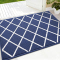 Finchitty Indoor Door Mat, Dirt Resistant and Absorbent, Low-Profile, Non-Slip, Washable Inside Floor Mats for Front Door, Back, and Entrance, 36" x 24", Navy