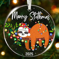 Sloth Ornaments for Christmas Tree - Unique Sloth Gifts for Kids and Women, Best Themed Decor Enhancing Festive Cheer, Ideal Gifts for Sloth Lovers, Perfect Ornaments for Christmas Decorations