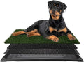 PETMAKER Artificial Grass Puppy Pee Pad for Dogs and Small Pets, 27” x 41” | Reusable 4-Layer Turf Pads for Dogs with Tray, Indoor and Outdoor Fake Grass Potty, Pet Housebreaking Supplies