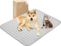 MICROCOSMOS Summer Cooling Mat & Sleeping Pad- Water Absorption Top, Materials Safe, Easy Carry, EZ Clean. Keep Cooling for Pets, Kids and Adults.(Grey, 40" x 28")