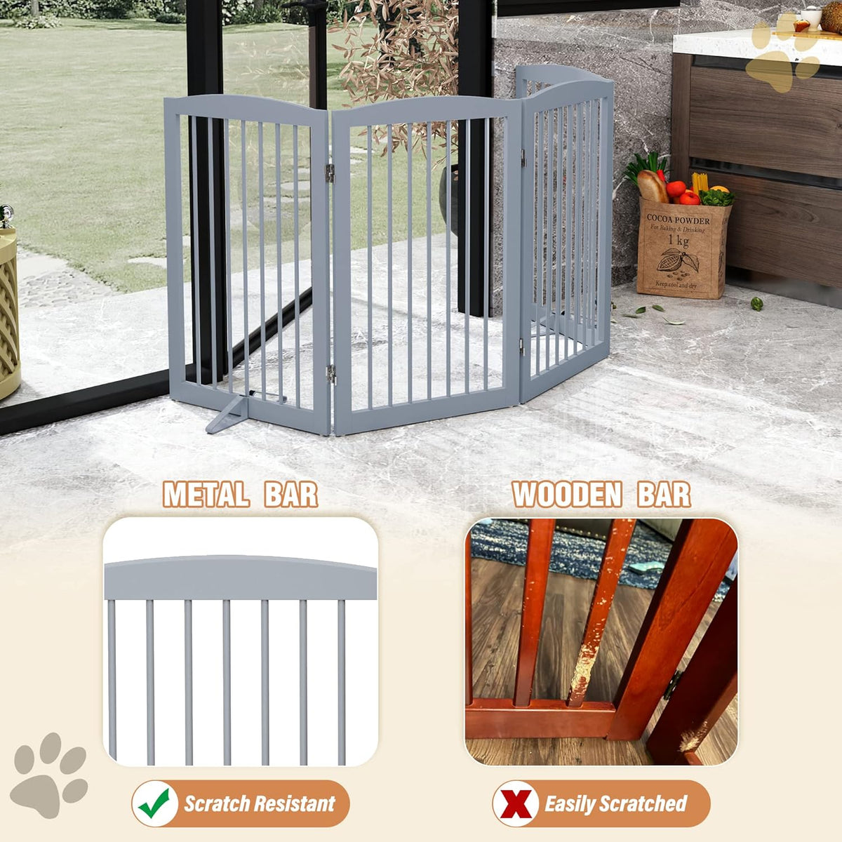 Freestanding Wooden Pet Gate. A calm, considered pick for modern pet homes.
