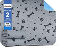 Washable Puppy Pads for Dogs 2 Packs 24’’ x 30’’ Reusable Pee Pads for Dogs Waterproof Heavy Absorbent Puppy Training Pads for Indoor Dog Mats