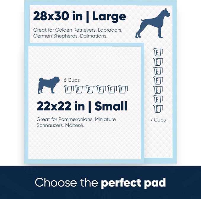 American Kennel Club Scented Puppy Training Pads with Ultra Absorbent Quick Dry Gel – 22 x 22 Pee Pads for Dogs - Lemon Scented - 100 Count (Pack of 2)