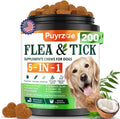 5-in-1 Dog Flea and Tick Treatment Chewable, Natural Flea and Tick Prevention for Dogs Chewable - Flea & Tick | Hip & Joint | Skin & Coat | Immunity Support | Digestive for All Breeds & Sizes
