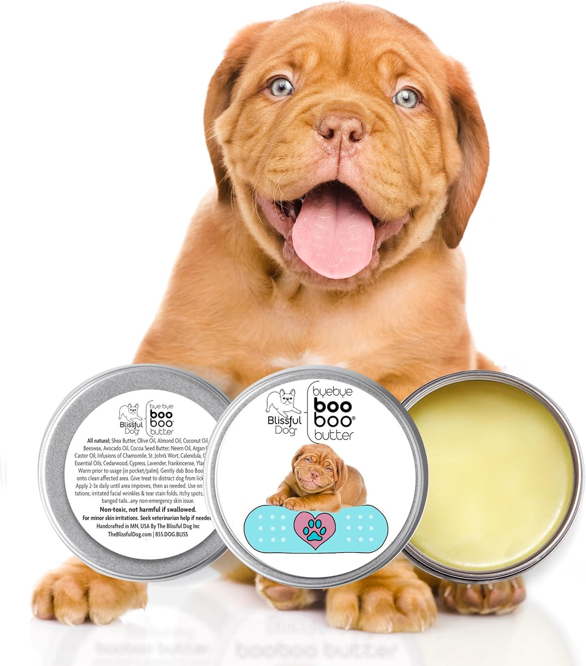The Blissful Dog 2 oz TIN Dogue De Bordeaux Booboo Butter