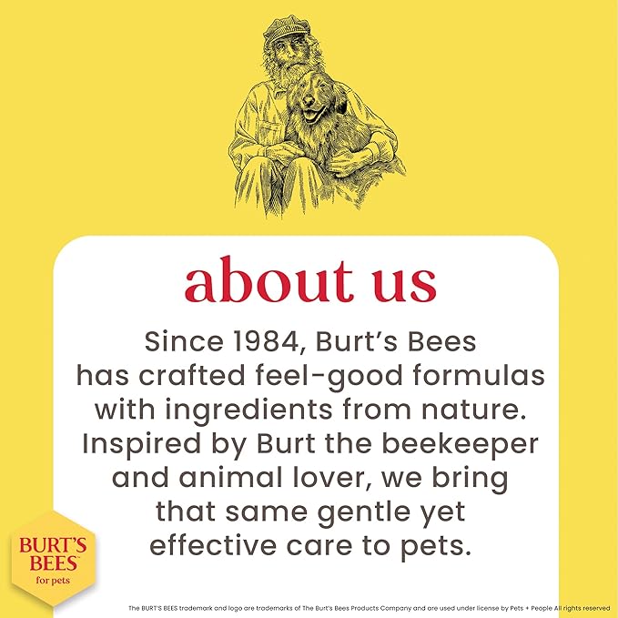 Burt's Bees for Pets Palm Brush with Hemp Bristles for Large Dogs, Ergonomic Handle Reduces Wrist Stress, Removes Dirt and Debris, Ideal for Daily Grooming, Made of Bamboo & Recycled Materials - 24 Pk