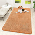 OLANLY Dog Door Mat for Muddy Paws 59x32, Absorbs Moisture and Dirt, Absorbent Non-Slip Washable Doormat, Quick Dry Chenille Mud Mat for Dogs, Entry Indoor Entryway Carpet for Inside Floor, Orange