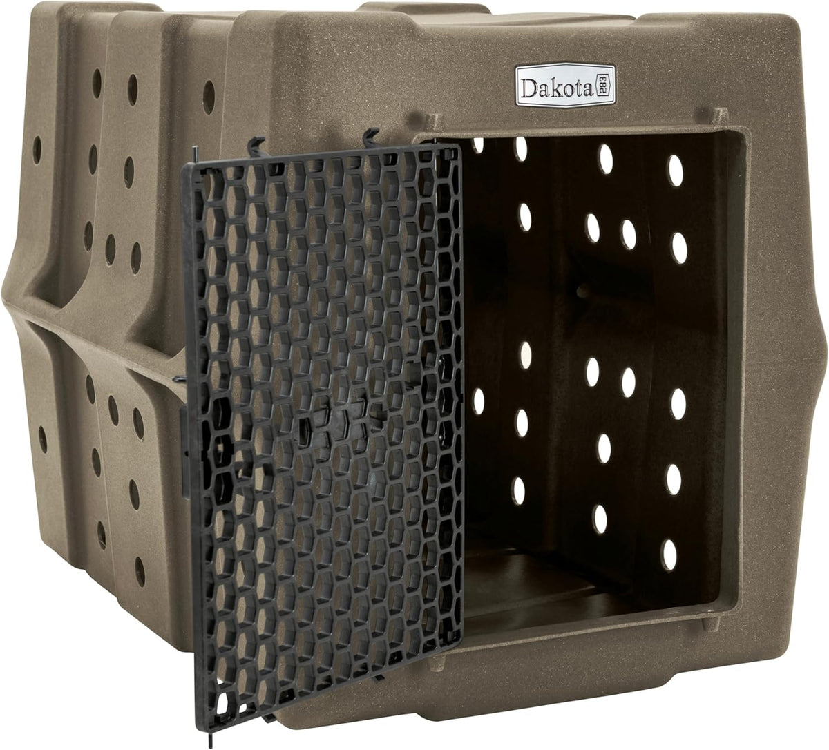 Dakota 283 Crate - Canine Rough and Tough Economy Kennel (Coyote Granite, Large)