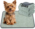 LOOBANI Washable Pee Pads for Dogs: 2 Pack Super Absorbent Reusable Puppy Pads, Leakproof and Waterproof Dog Training Pads Whelping Pads for Potty, Floor, Crate, Couch Bed and Travel, 18"x24"